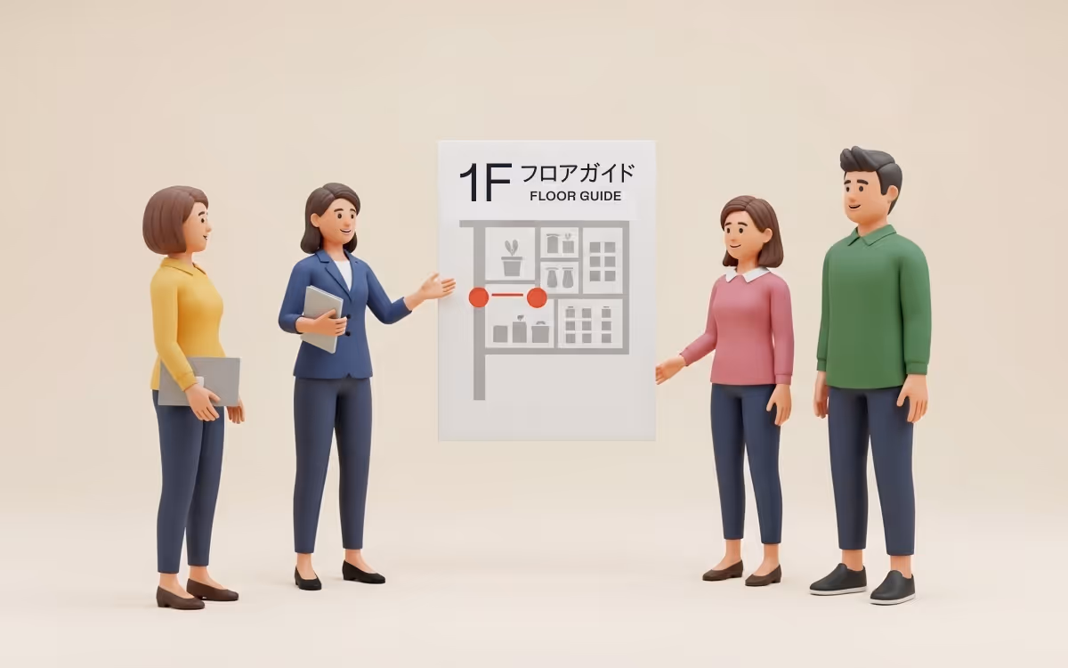 例:お店の案内図